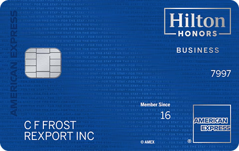 Hilton Honors Business card art