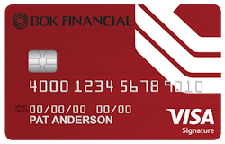 BOK financial Visa® Everyday Rewards+ card art