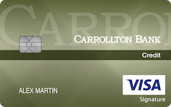 Carrollton Bank Visa® Everyday Rewards+ card art