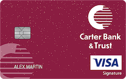 Carter Bank & Trust Visa® Travel Rewards+ card art
