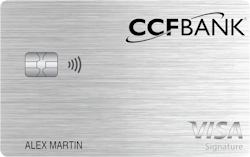 CCFBank Visa® Travel Rewards+ card art