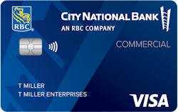 City National Visa® Commercial Credit Card with Rewards card art