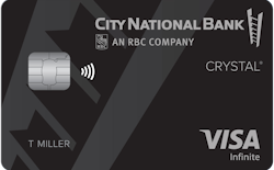 City National Crystal® Visa Infinite® card art