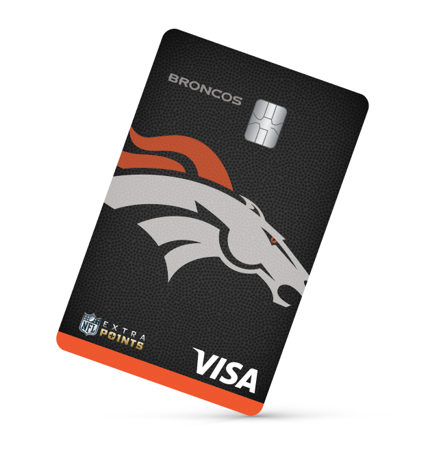 Denver Broncos Extra Points Visa® card art
