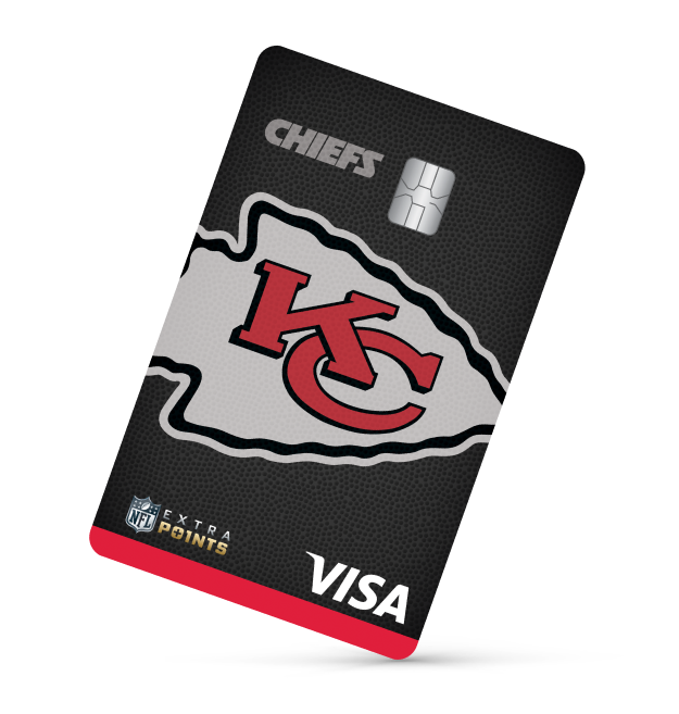 Kansas City Chiefs Extra Points Visa® card art