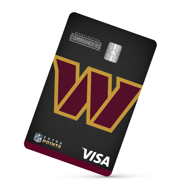 Washington Commanders Extra Points Visa® card art