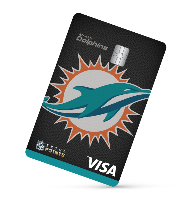 Miami Dolphins Extra Points Visa® card art