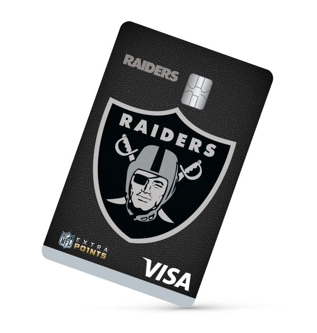 Las Vegas Raiders Extra Points Visa® card art