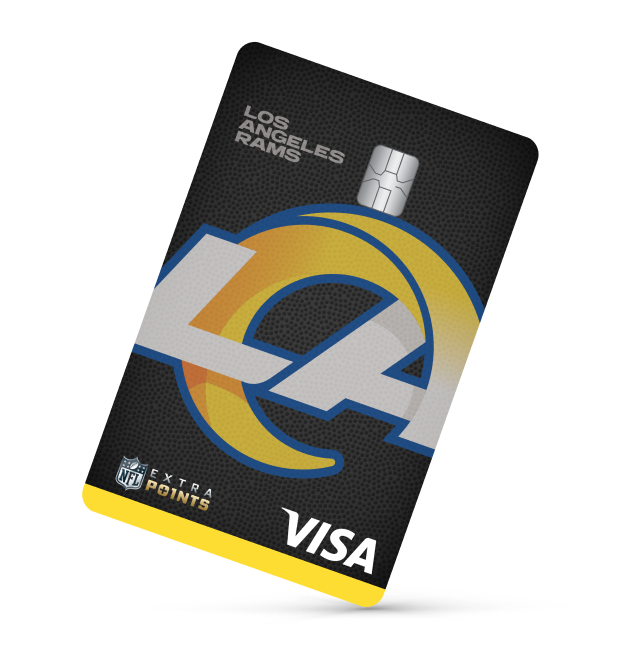 Los Angeles Rams Extra Points Visa® card art