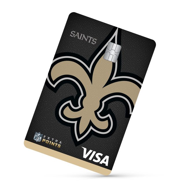 New Orleans Saints Extra Points Visa® card art