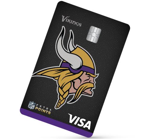 Minnesota Vikings Extra Points Visa® card art