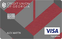 Credit Union of Georgia Visa® Travel Rewards+ card art