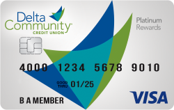 Delta Community Visa® Platinum Rewards card art