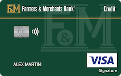 Farmers & Merchants Bank Visa® Travel Rewards+ card art