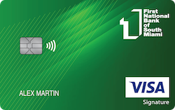 First National Bank of South Miami Visa® Max Cash Preferred card art