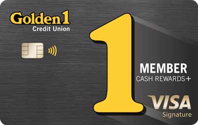 Golden 1 Credit Union Member Cash Rewards+ card art
