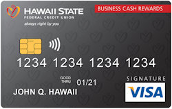 Hawaii State Federal Credit Union Business Visa® Signature Rewards card art