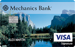 Mechanics Bank Visa® Travel Rewards+ card art