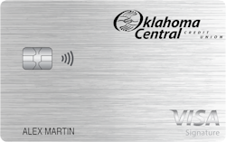 Oklahoma Central Credit Union Visa® Travel Rewards+ card art
