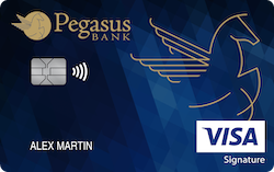 Pegasus Bank Visa® Travel Rewards+ card art