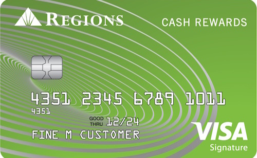 Regions Cash Rewards Visa® card art