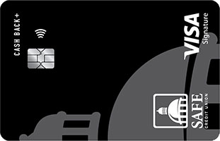 SAFE Cash Back+ Visa Signature® card art