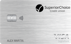 Superior Choice Credit Union Visa® Max Cash Preferred card art