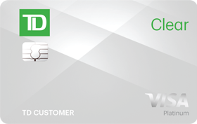 TD Clear with $2,000 Credit Limit card art