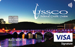 USSCO Federal Credit Union Visa® Travel Rewards+ card art