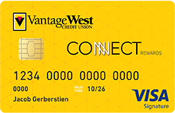 Vantage West Connect Rewards Visa Signature card art