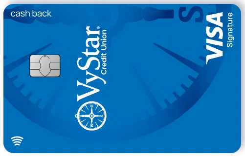 VyStar Credit Union Visa Signature Cash Back card art