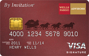 Wells Fargo Advisors By Invitation Visa Signature® card art