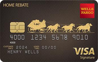 Wells Fargo Home Rebate Visa Signature® Card card art