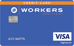 Workers Credit Union Visa® Travel Rewards+ card art